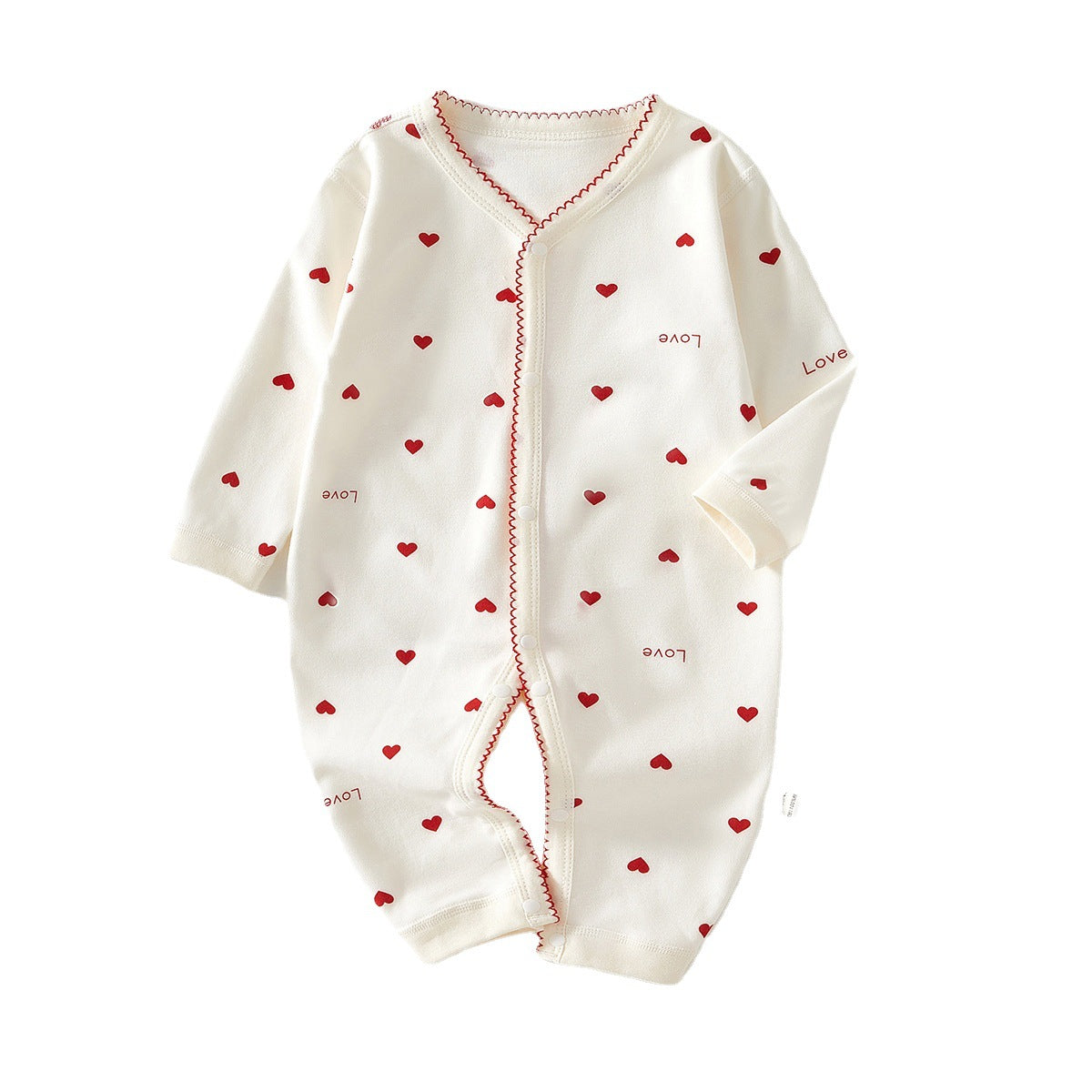 Baby's Pure Cotton Creative Simple Printed Jumpsuit